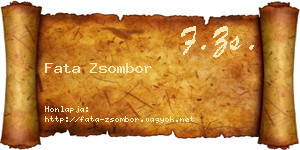 Fata Zsombor névjegykártya